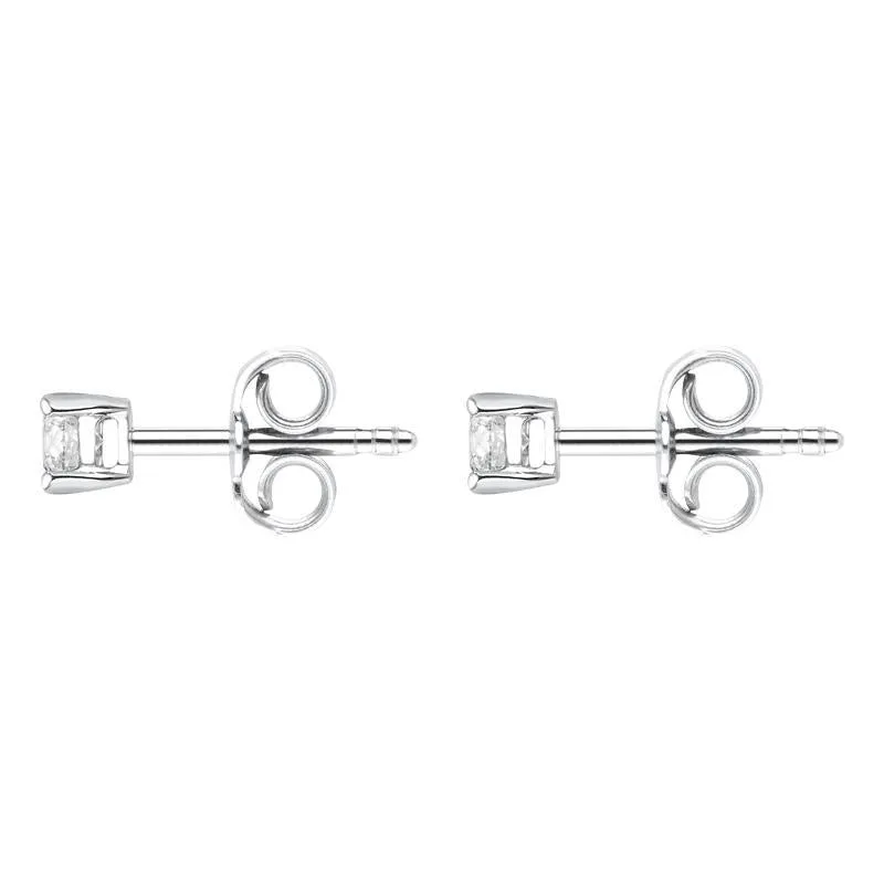 18ct White Gold 0.30ct Diamond Solitaire Stud Earrings