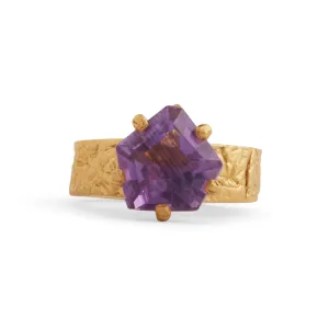 Amethyst Gorilla Skin Ring Pieces of Eight