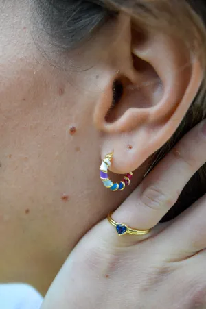 Anna   Nina Holographic Hoop Earrings