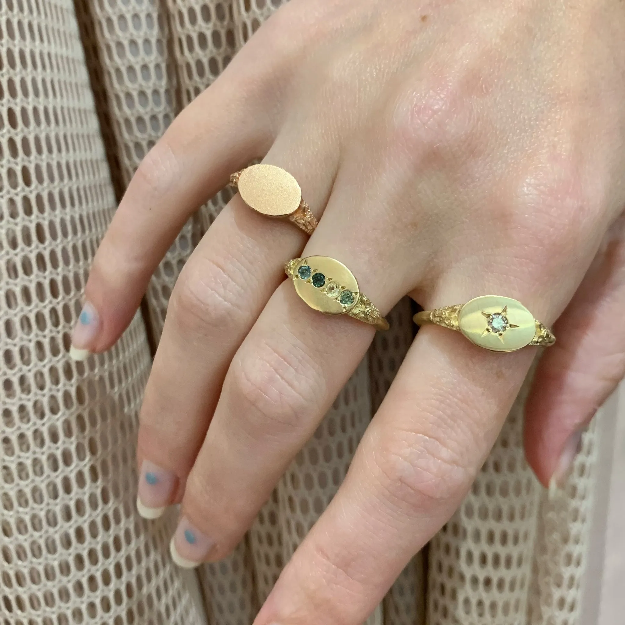 Antilopine Argyle Diamond Ring Pieces of Eight