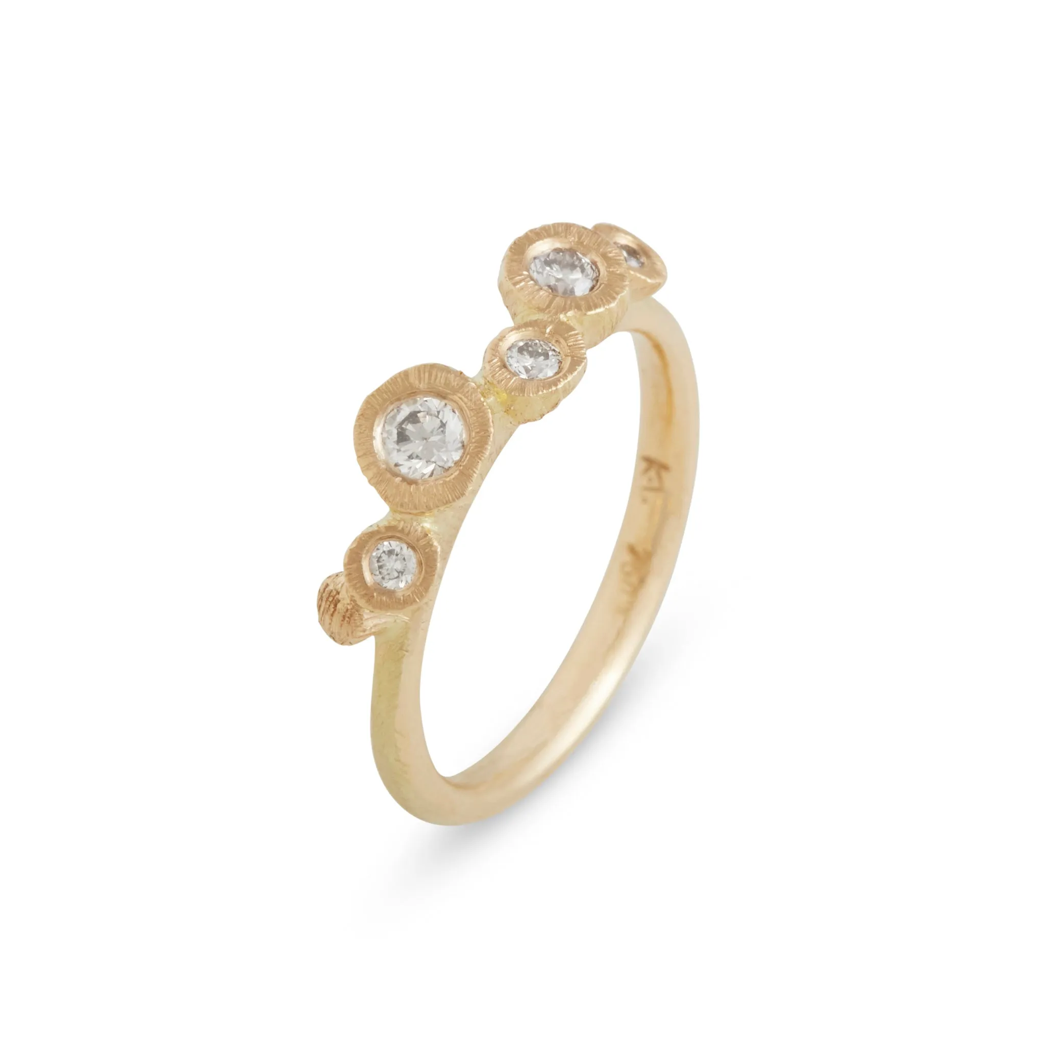 Asymmetric Rock 2 Ring Pieces of Eight