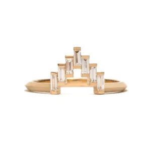 Baguette Diamond Skyline Ring Pieces of Eight