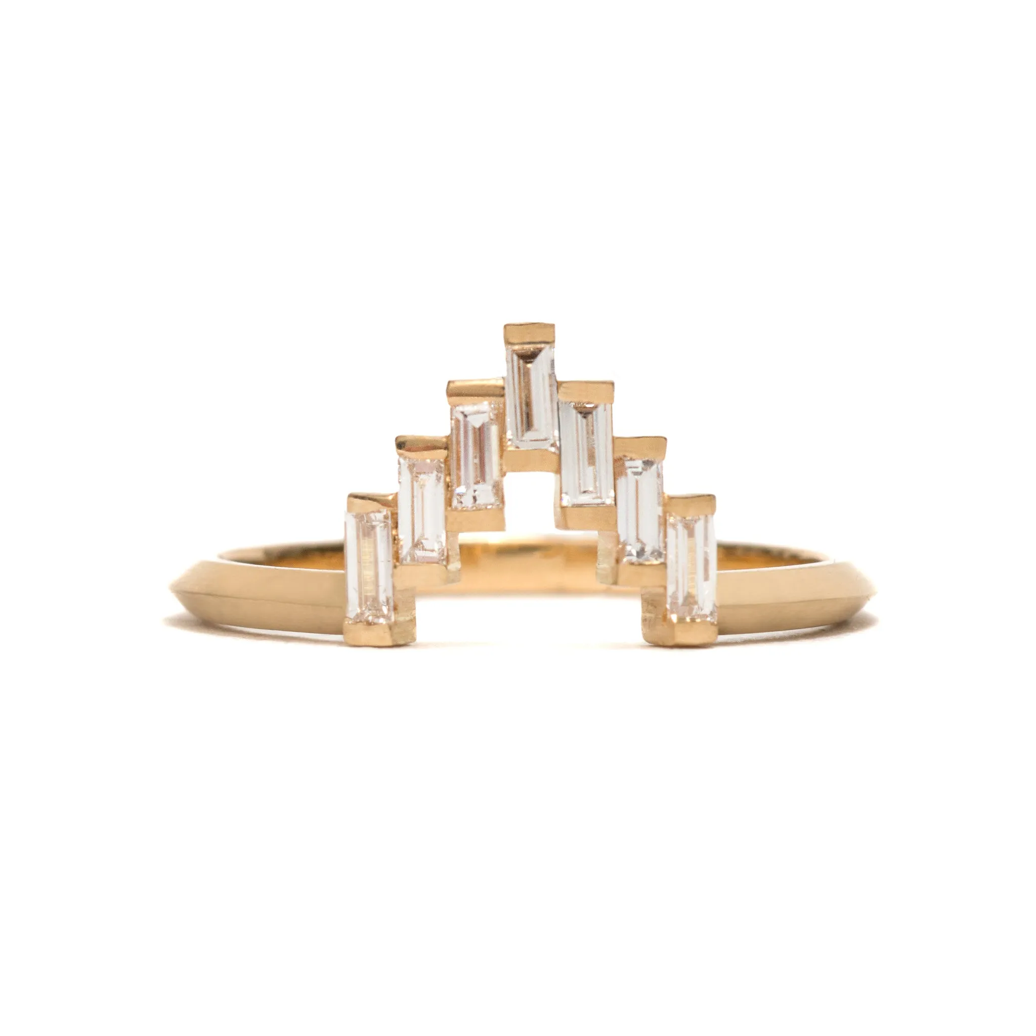 Baguette Diamond Skyline Ring Pieces of Eight