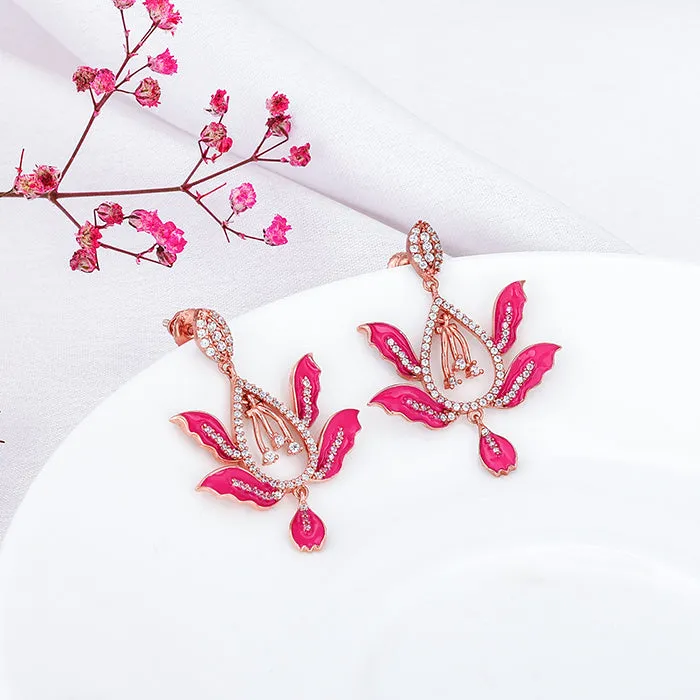 Bhumi Rose Gold Wild Mountain Ebony Earrings Giva