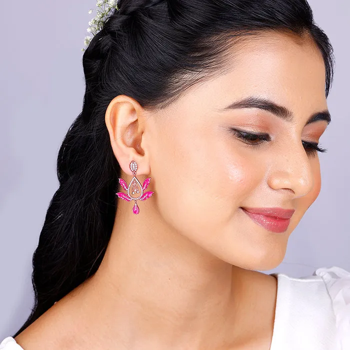 Bhumi Rose Gold Wild Mountain Ebony Earrings Giva