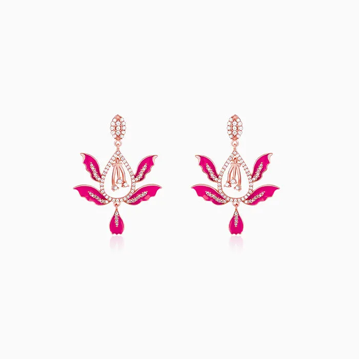 Bhumi Rose Gold Wild Mountain Ebony Earrings Giva