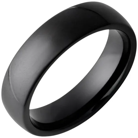 Black Diamond Ceramic Domed Band