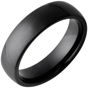 Black Diamond Ceramic Domed Band