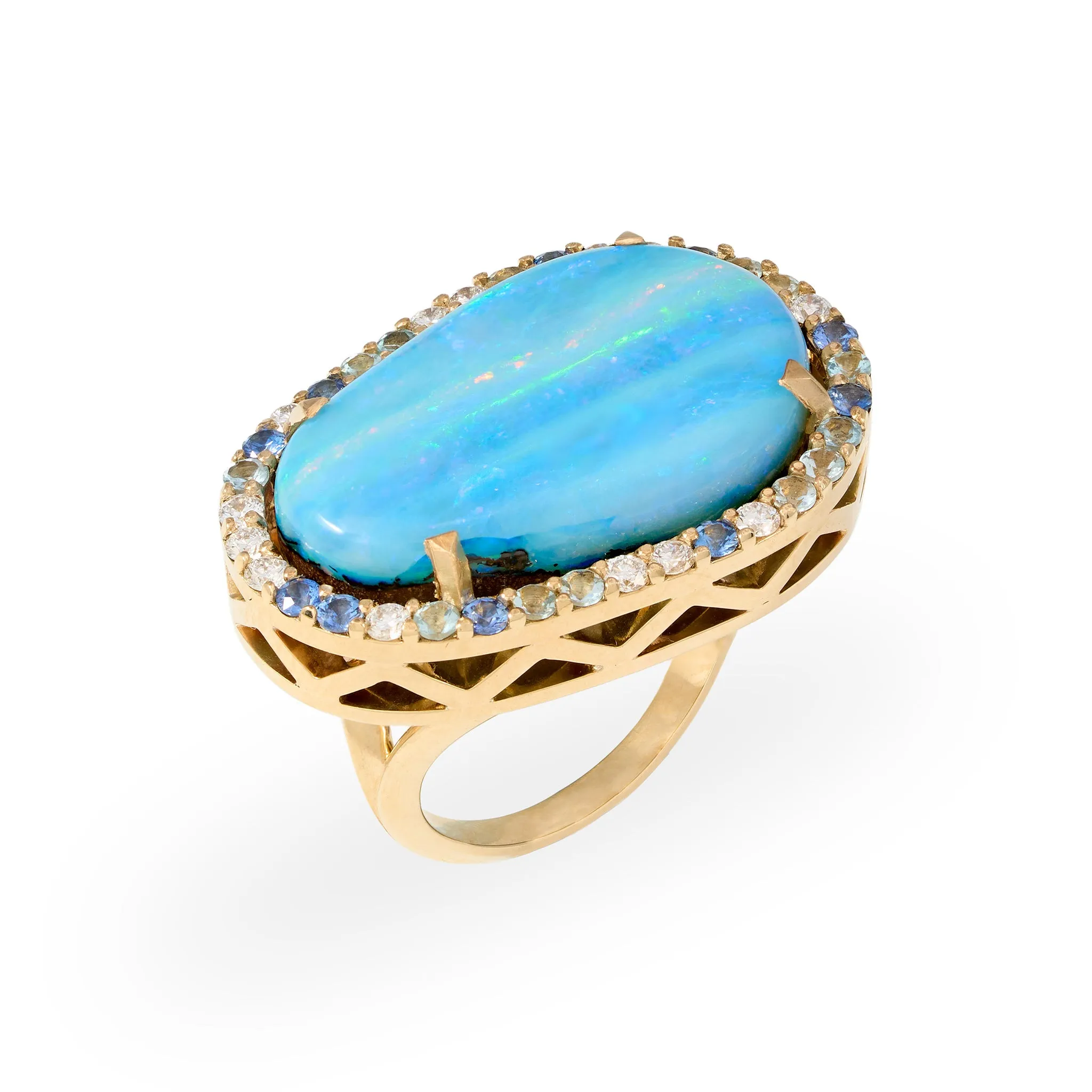 Blue Opulence Ring Pieces of Eight