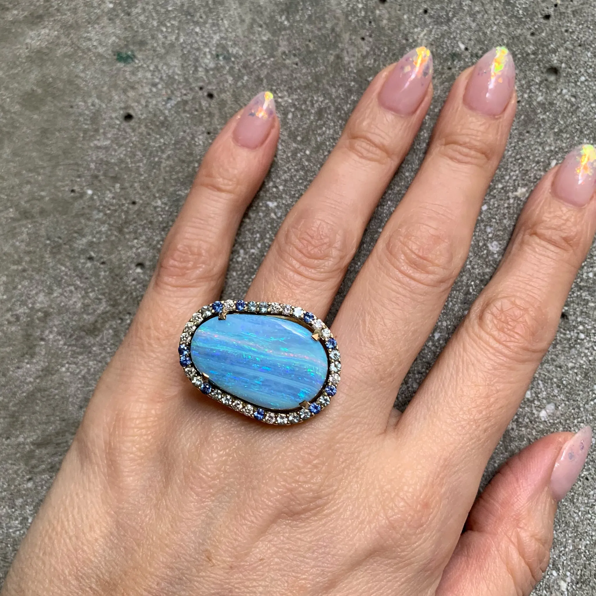 Blue Opulence Ring Pieces of Eight