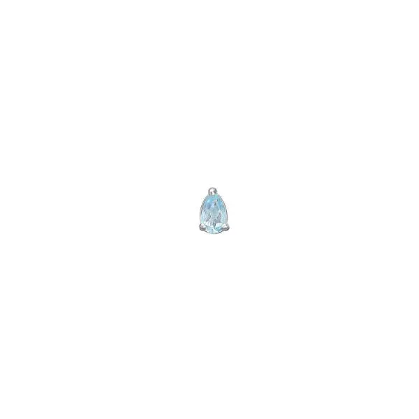 Blue Silver Stud w. Topaz