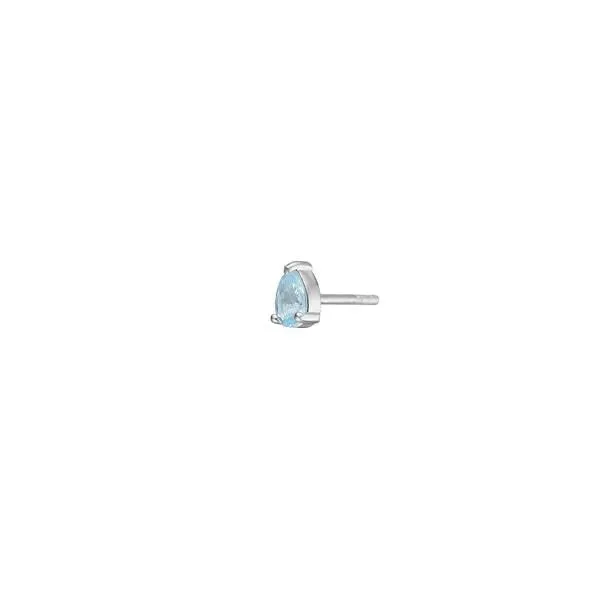 Blue Silver Stud w. Topaz