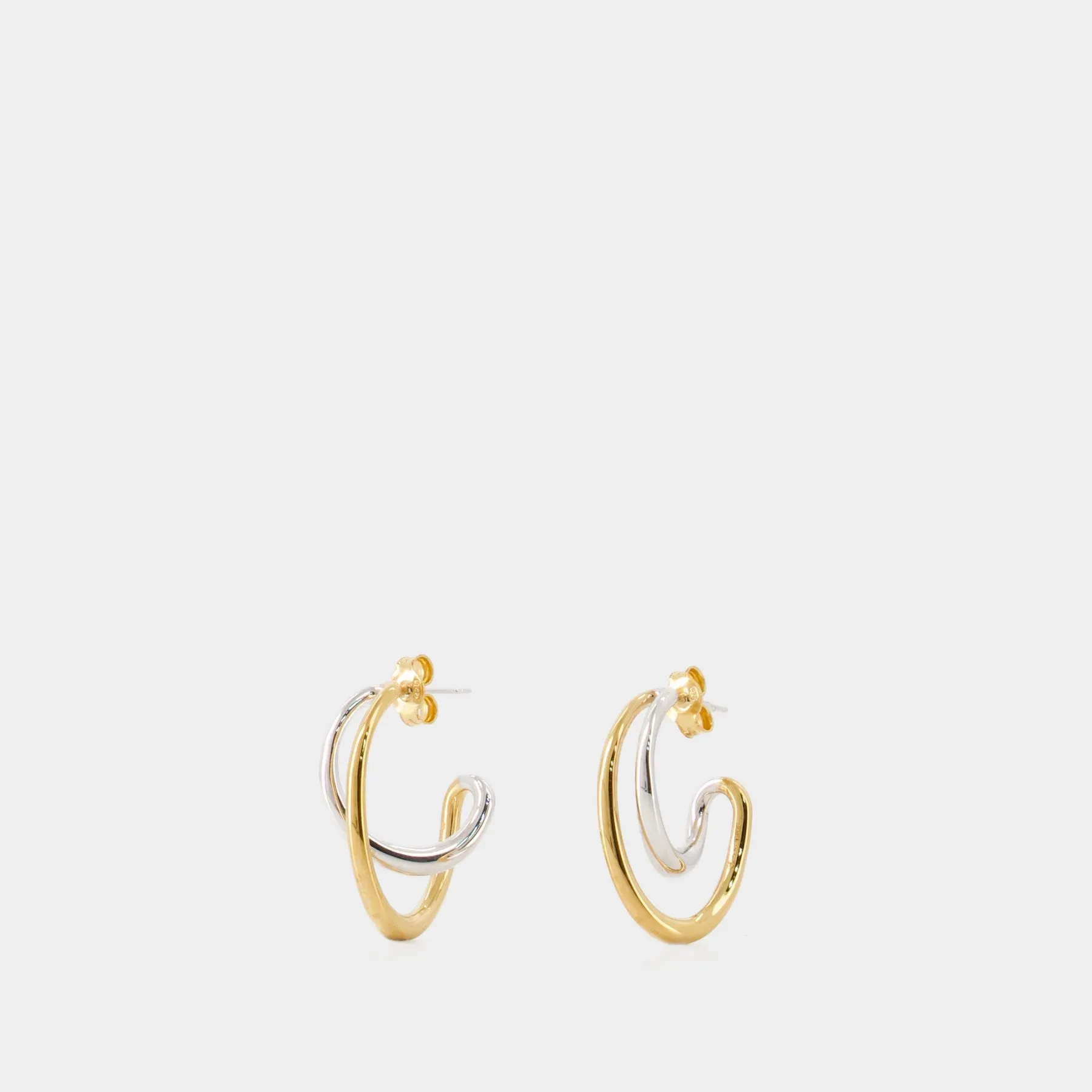 Bo Mini Earrings - Charlotte Chesnais - Silver/Gold - Gold