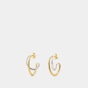 Bo Mini Earrings - Charlotte Chesnais - Silver/Gold - Gold