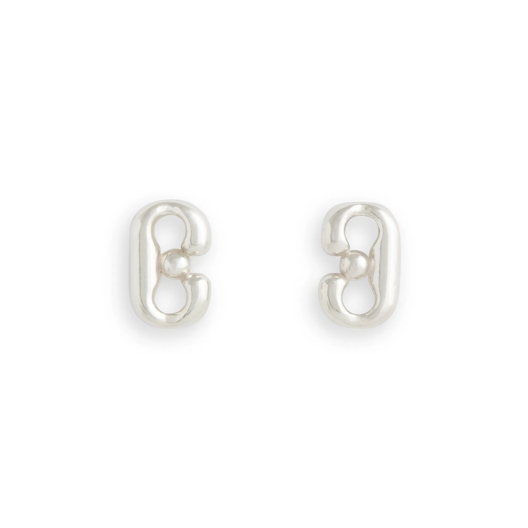 Bok Large Link Stud Earrings Pieces of Eight