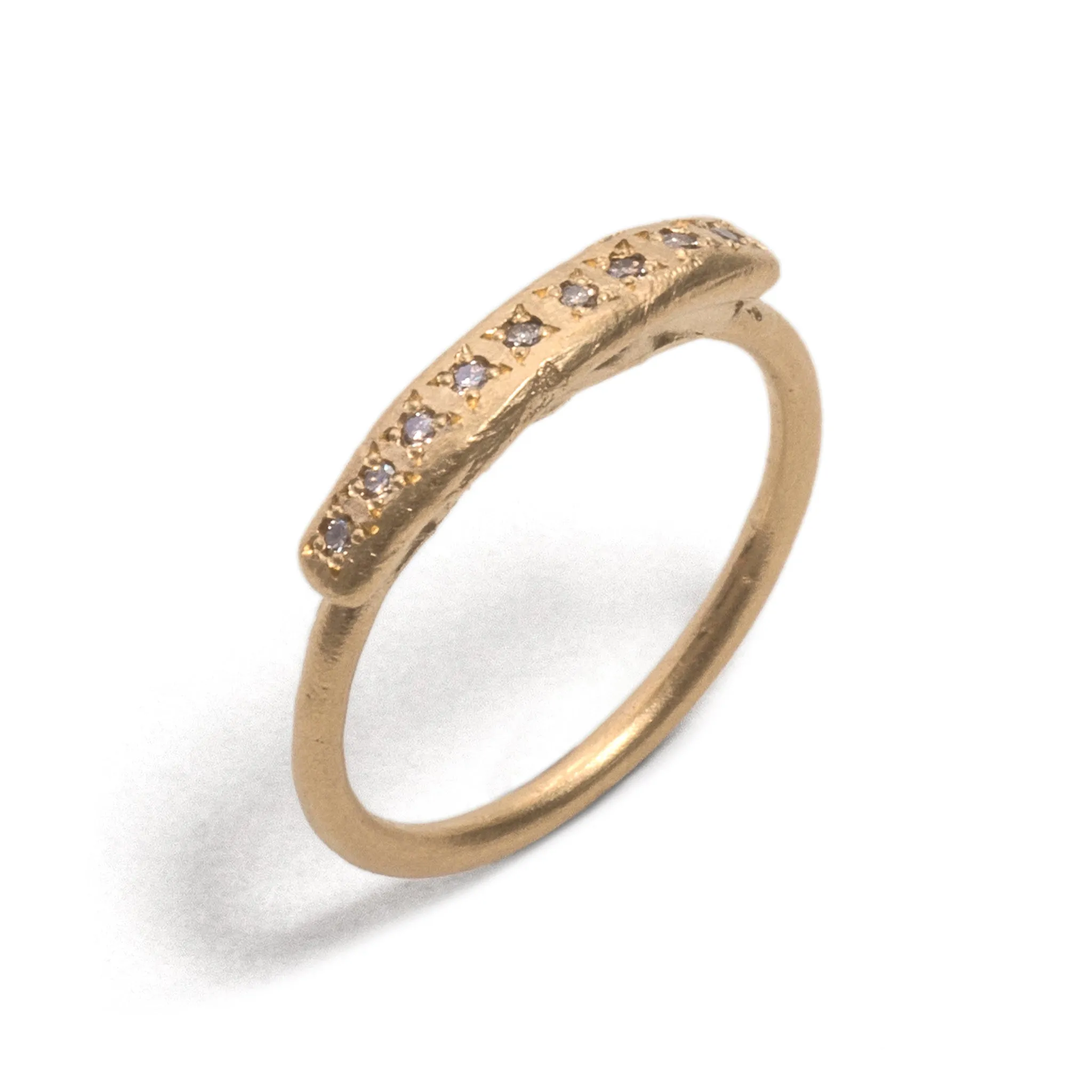 Champagne Diamond Ring Pieces of Eight