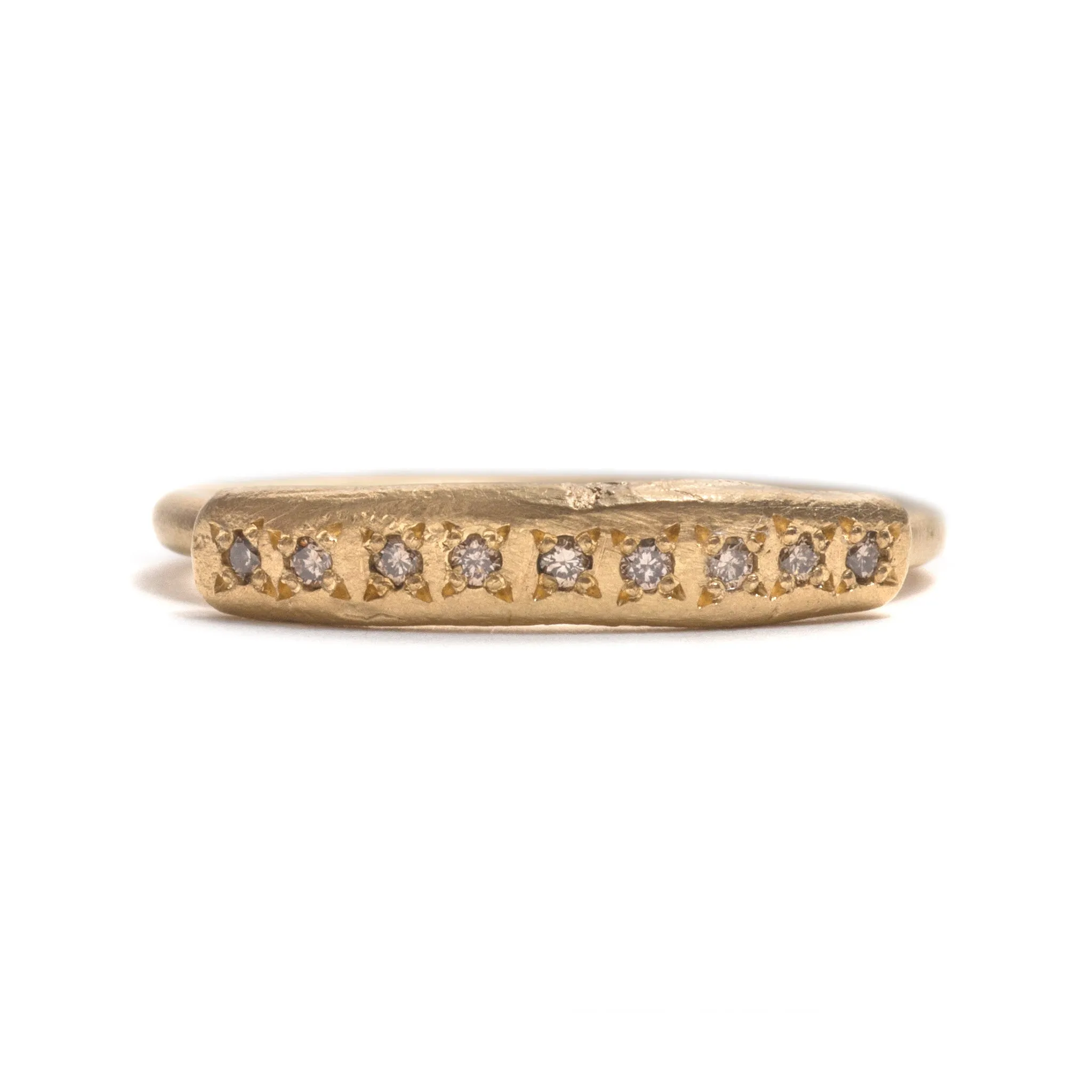 Champagne Diamond Ring Pieces of Eight