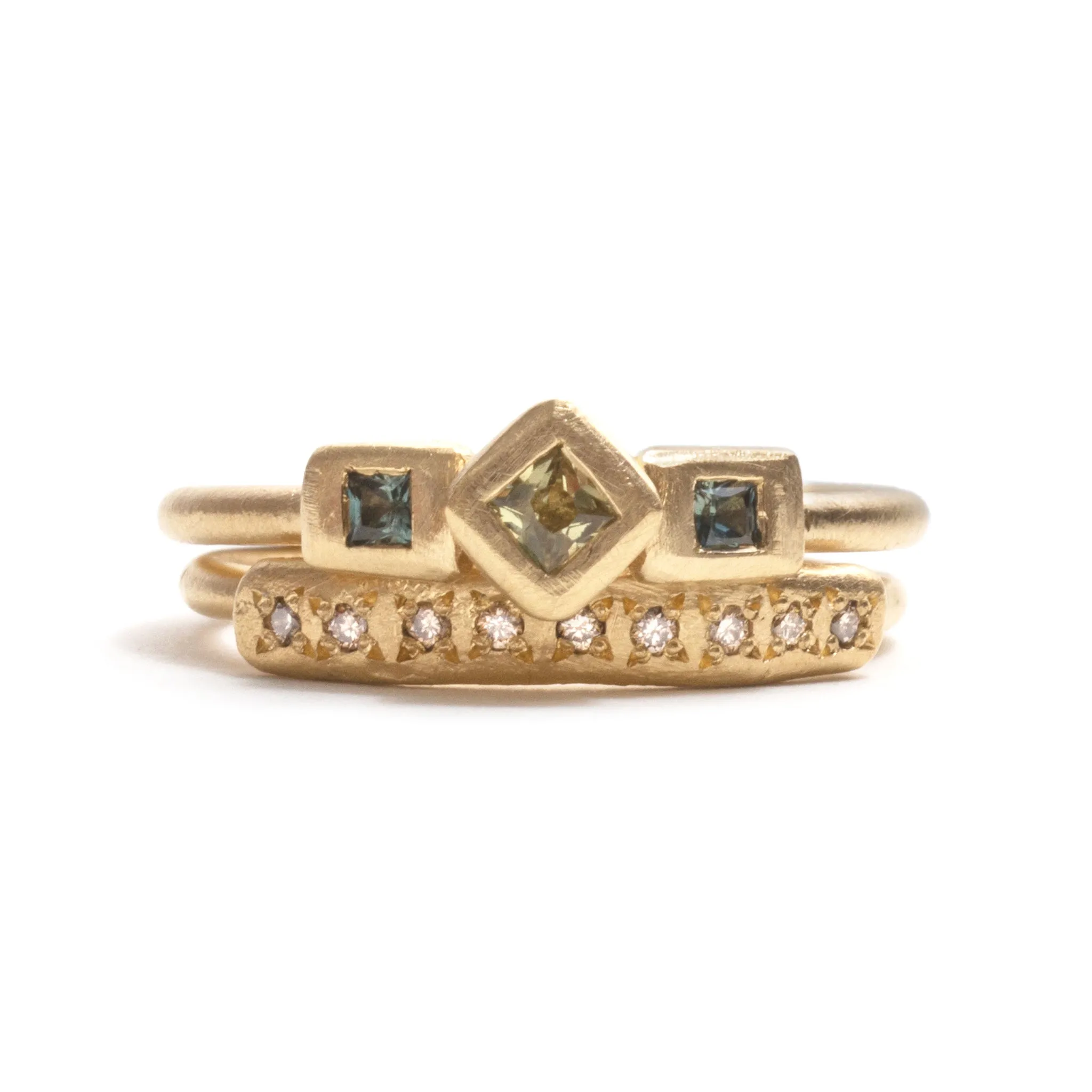Champagne Diamond Ring Pieces of Eight