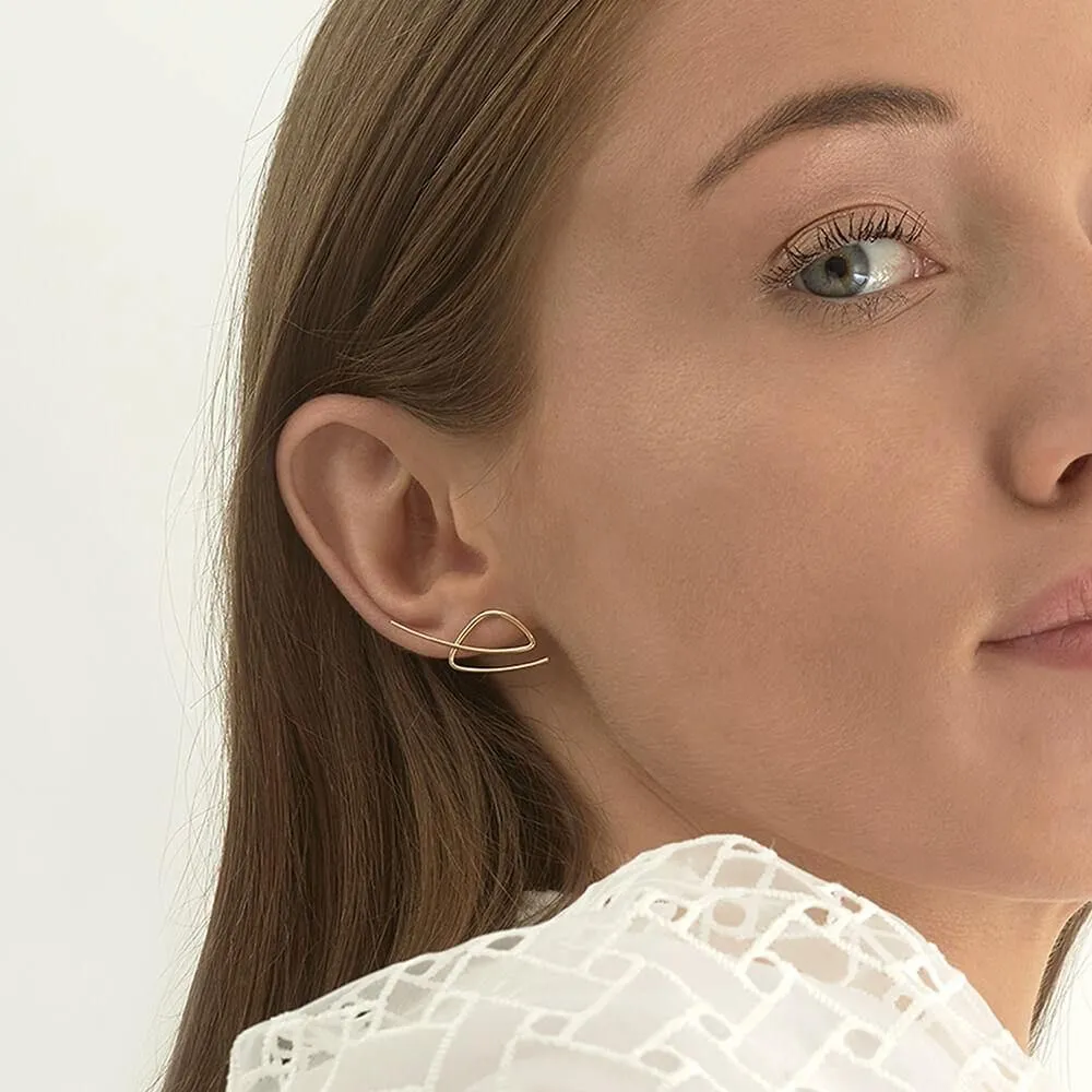 Cosmo Rosetta Orbit 18K Gold Earrings
