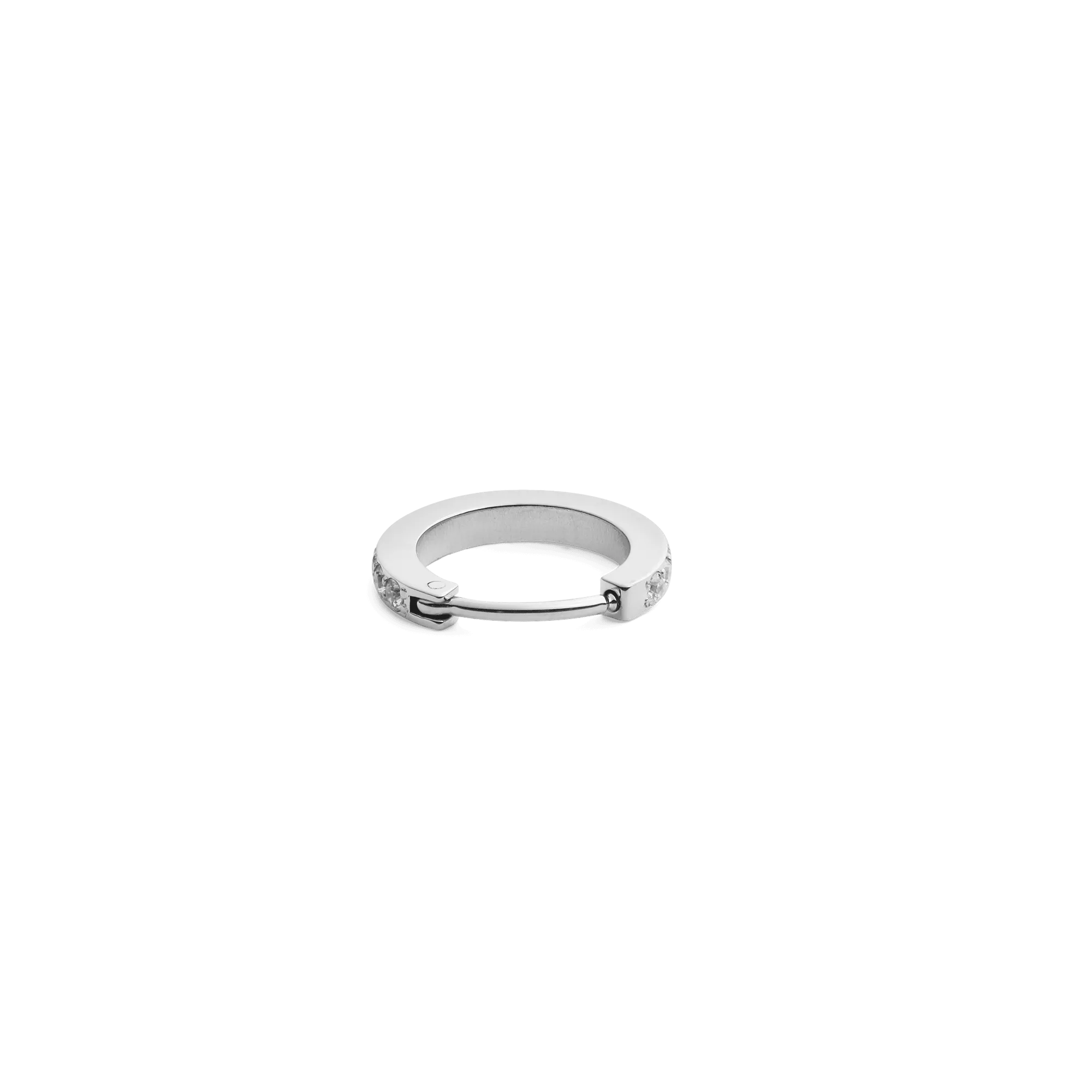 Crystal Hoop Earring Silver Daniel Wellington