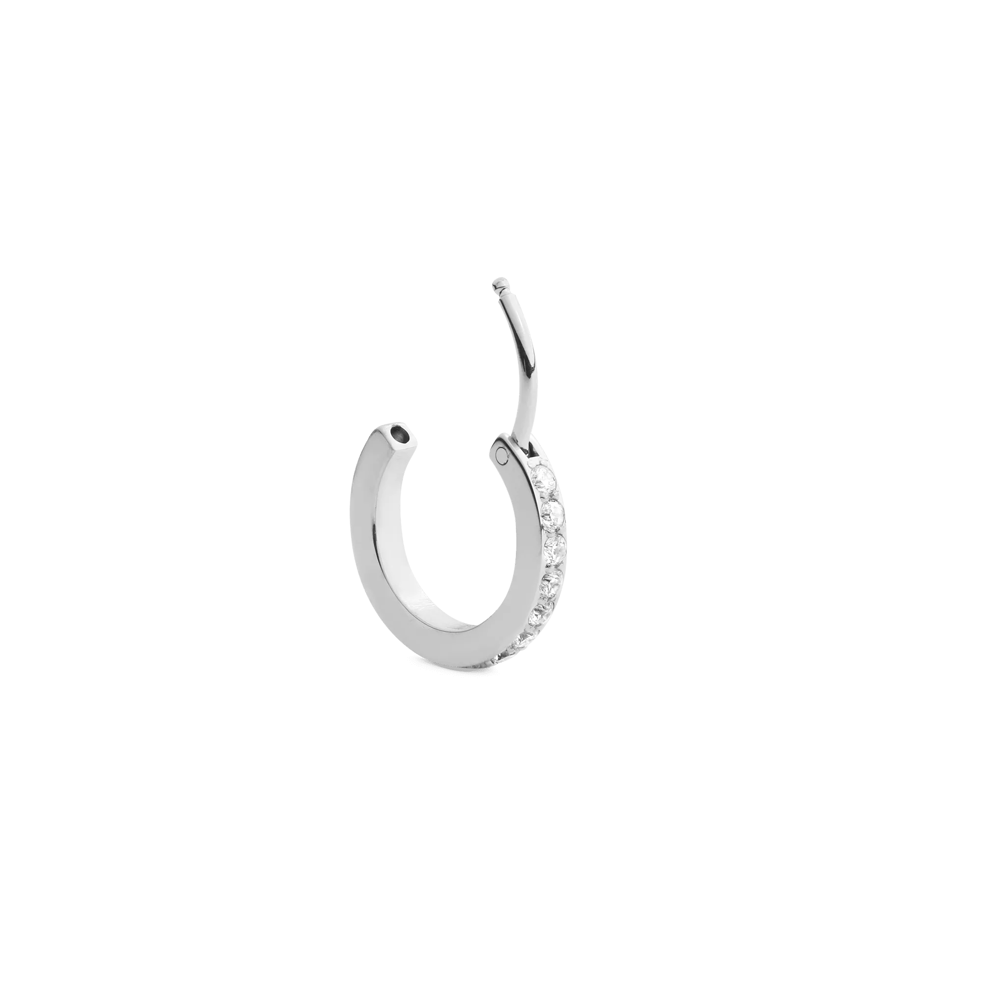 Crystal Hoop Earring Silver Daniel Wellington
