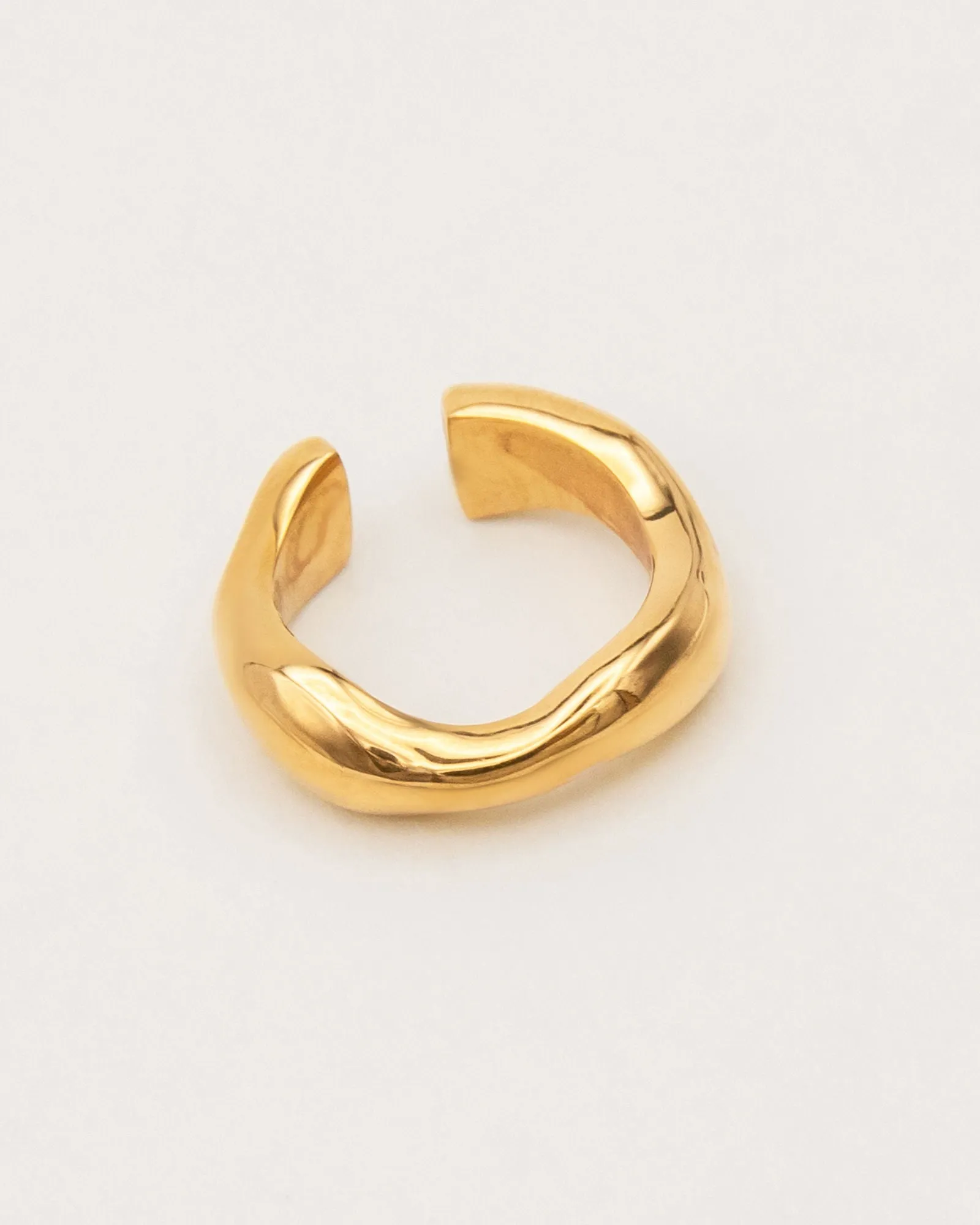 Curvas Gold Plated Ear Cuff