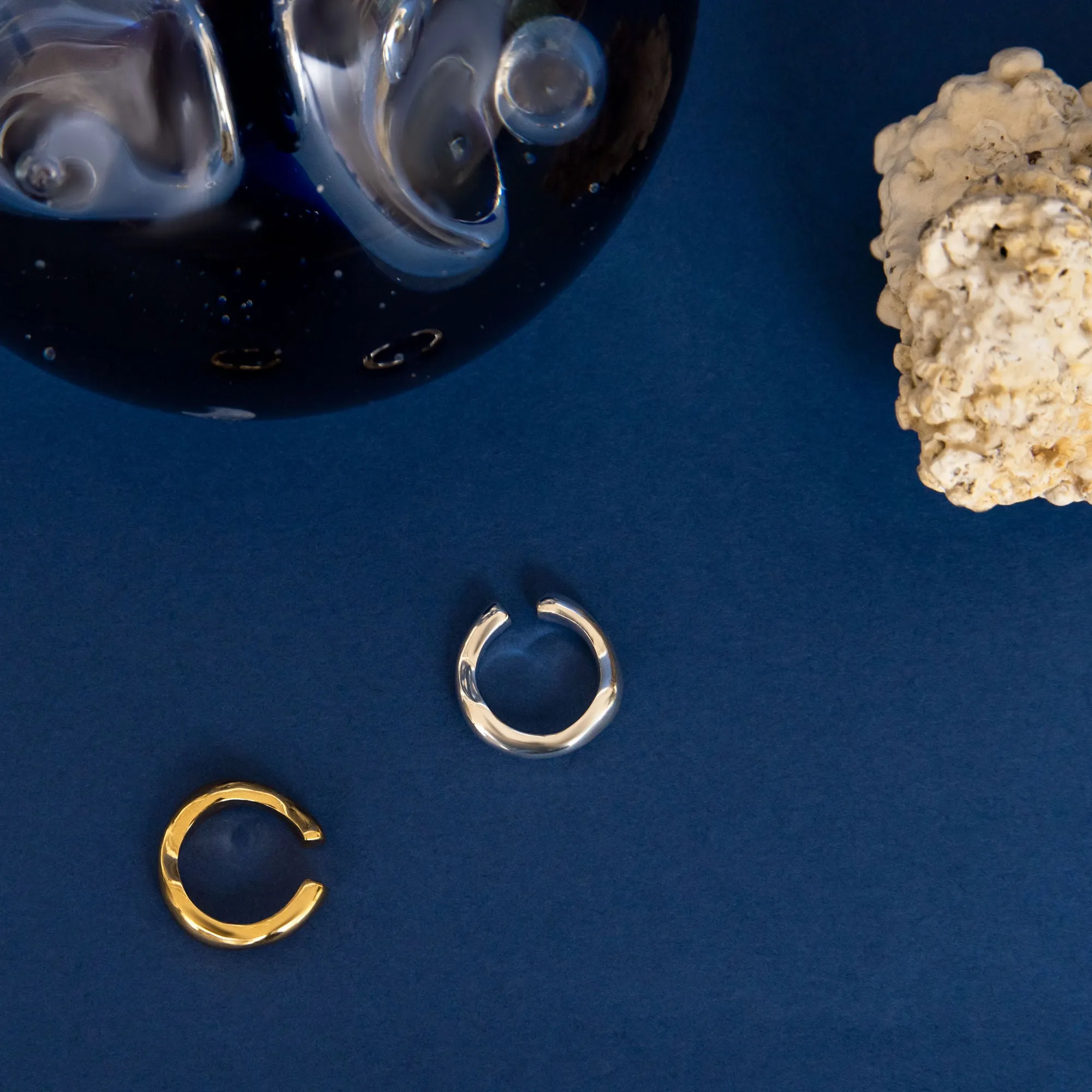 Curvas Gold Plated Ear Cuff