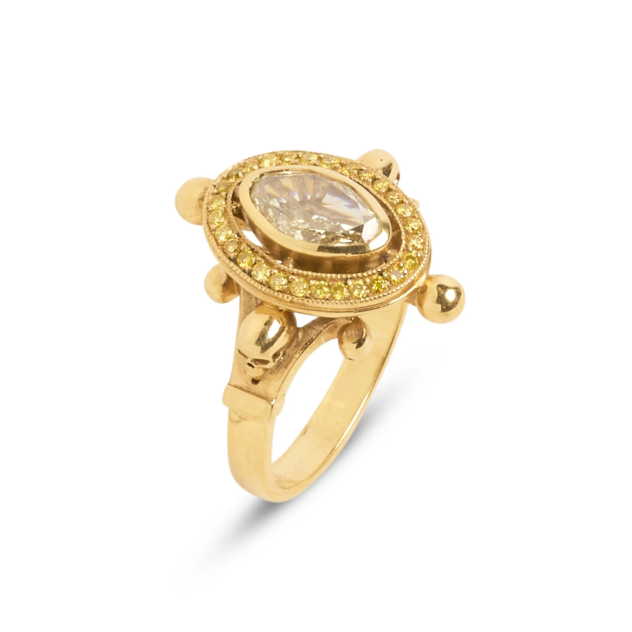 Diamond and Skulls Victorian Gothic ring Pieces of Eight