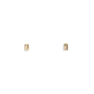 Diamond Mini Lithic Stud Earrings Pieces of Eight