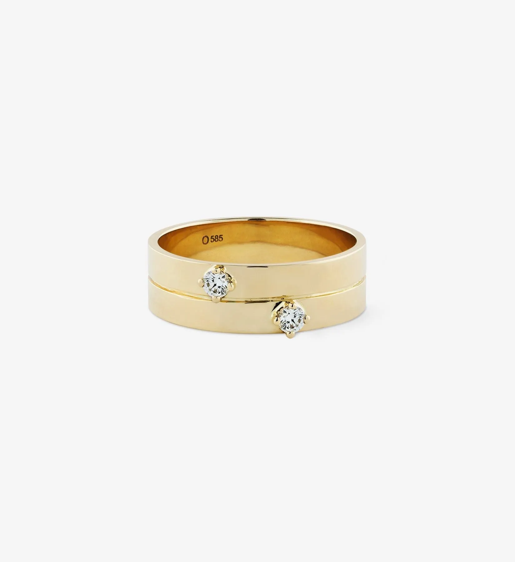 Double Diamond Ring 0.12