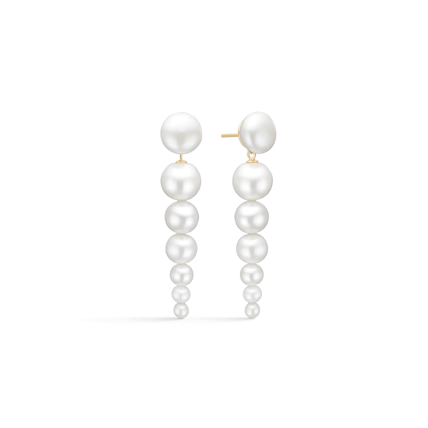 Eden Chandeliers Earrings w. White Pearls