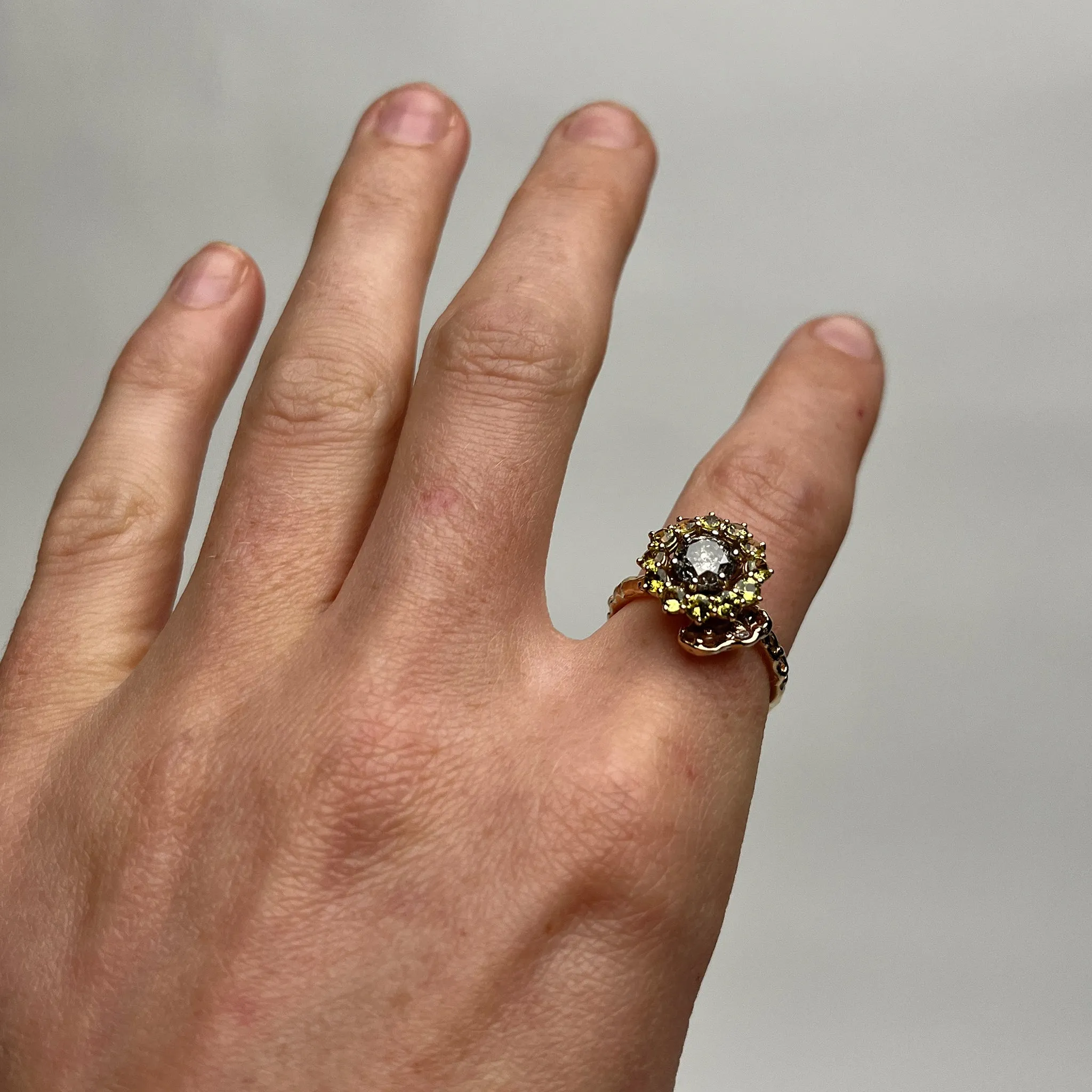 Eudaimonia Cluster Ring Pieces of Eight