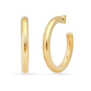 Extra Large Gold Tubular Hoops
