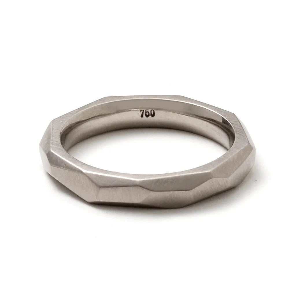 Faceted Gold Wedding Ring Pieces of Eight