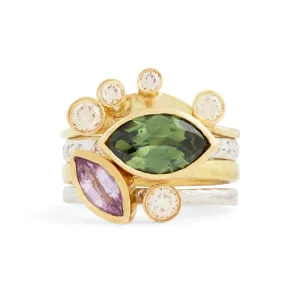 Fancy Green Stack (Set of 4) Ring Pieces of Eight