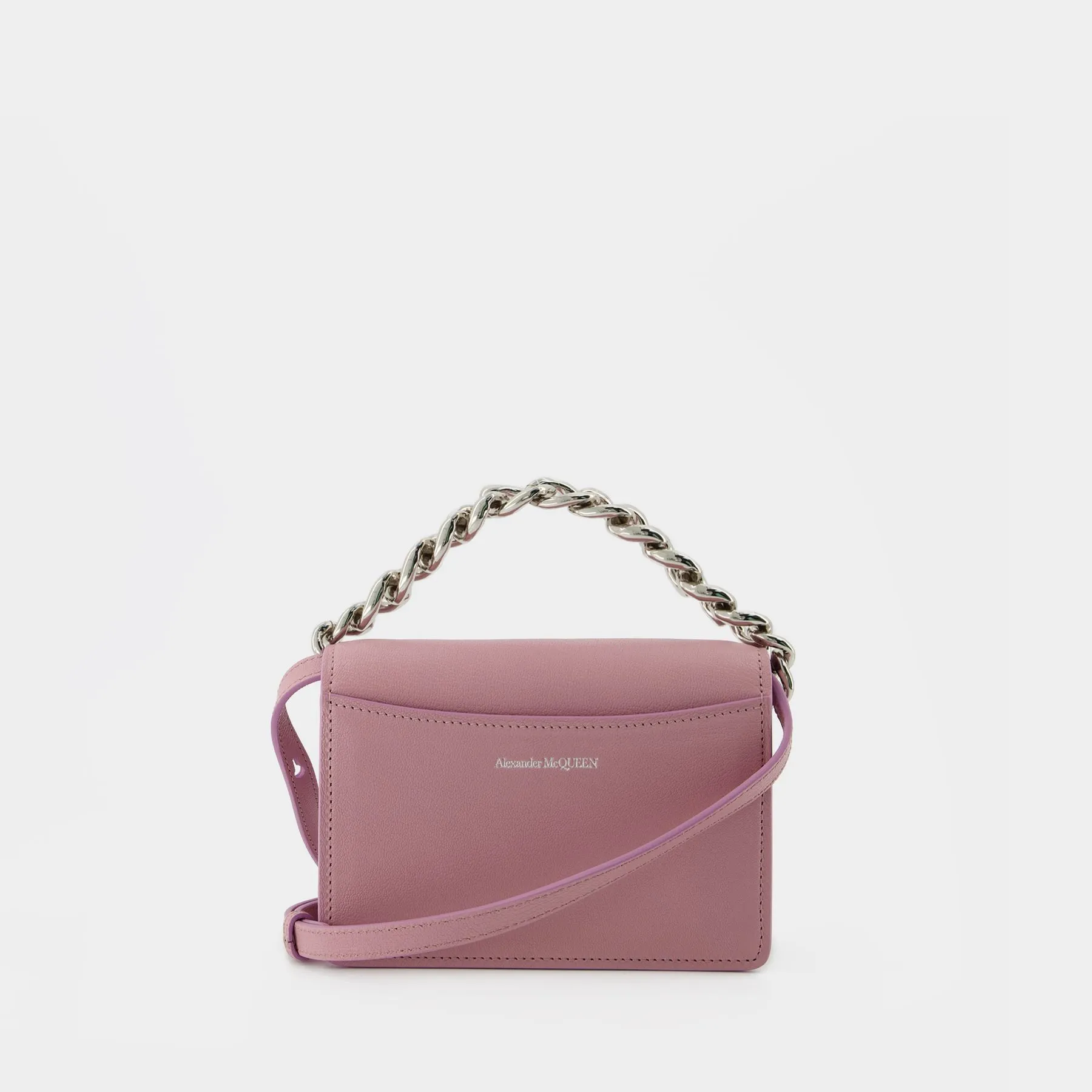 Four Ring Mini Bag - Alexander Mcqueen - Pink Antique - Leather
