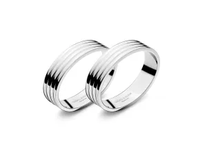 Georg Jensen Bernadotte Stainless Steel Napkin Rings 2 pcs