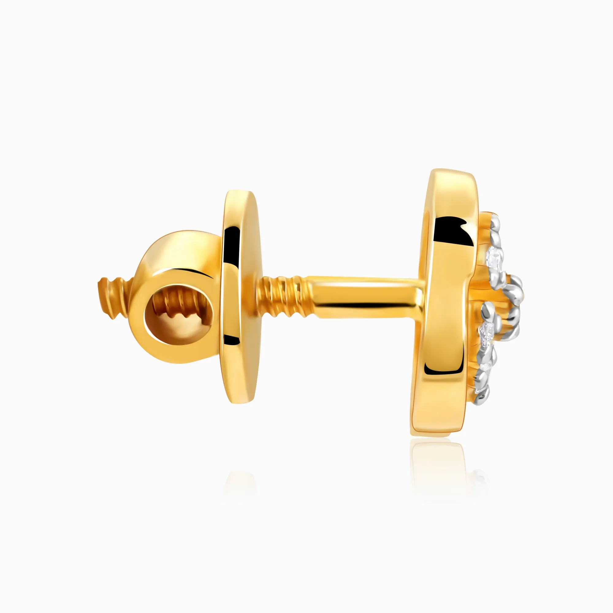 Gold Beauty In Nature Diamond Earrings Giva