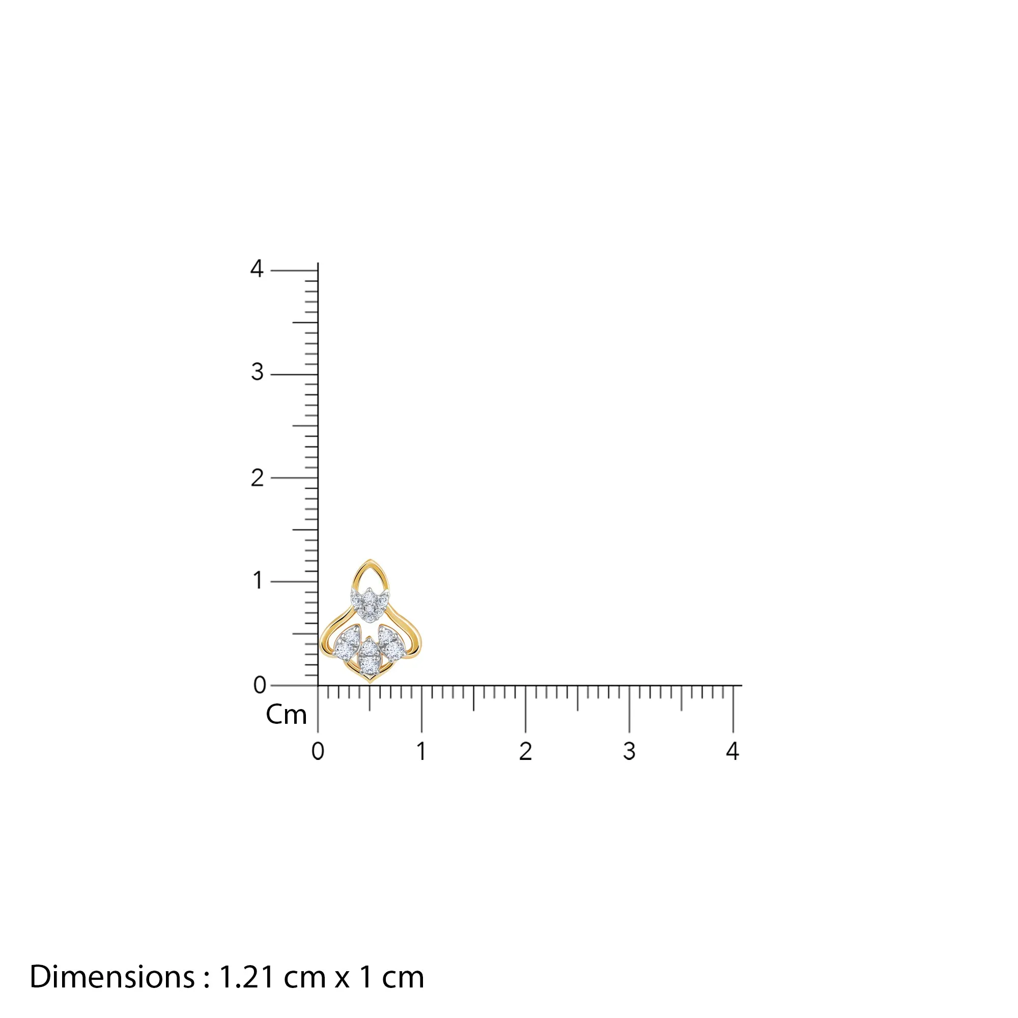 Gold Bellflower Rhapsody Diamond Earrings Giva