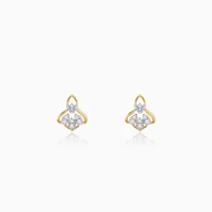 Gold Bellflower Rhapsody Diamond Earrings Giva