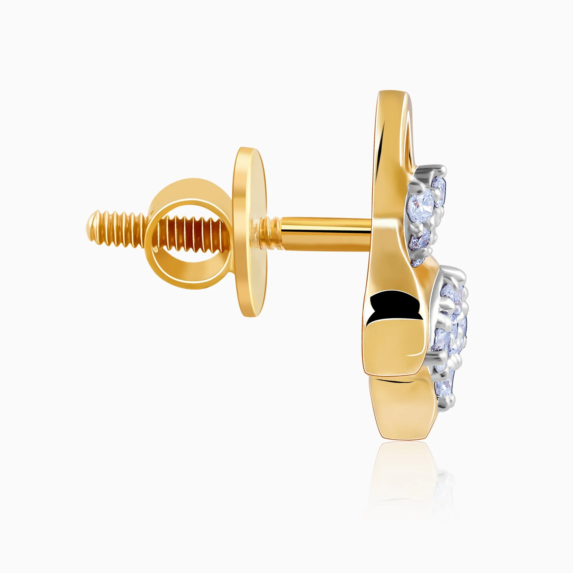 Gold Bellflower Rhapsody Diamond Earrings Giva