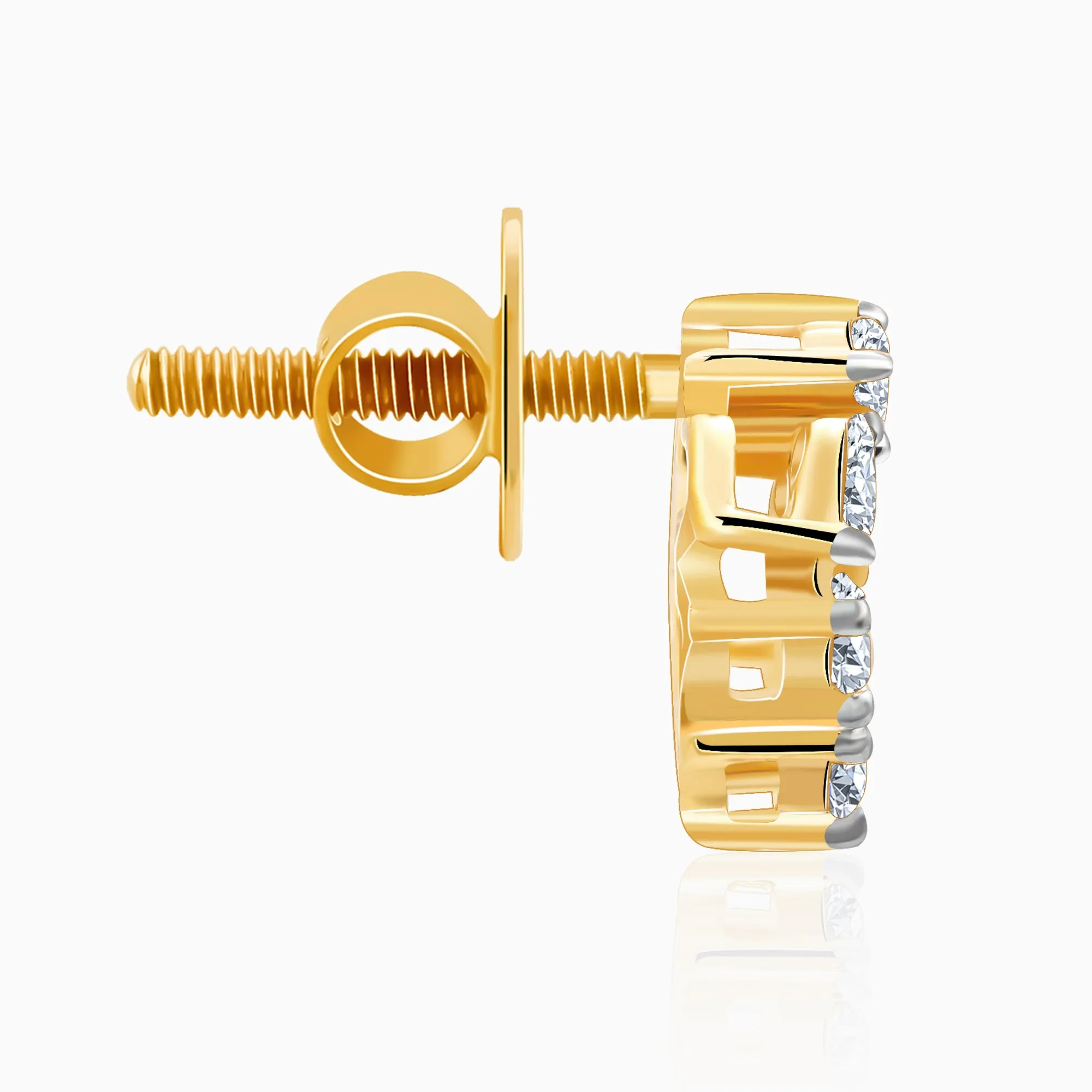 Gold Buti Diamond Earrings Giva