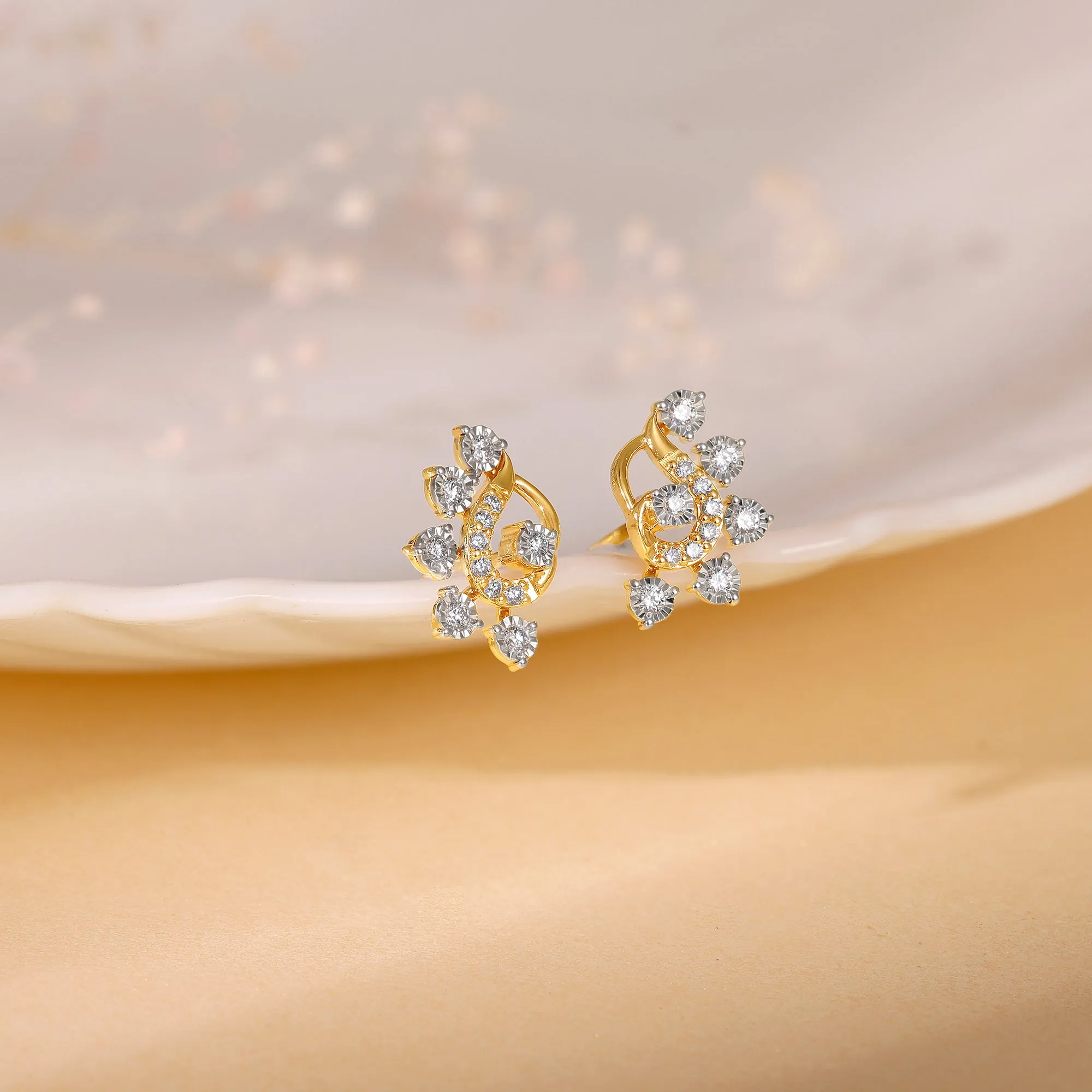 Gold Charisma Diamond Earrings Giva