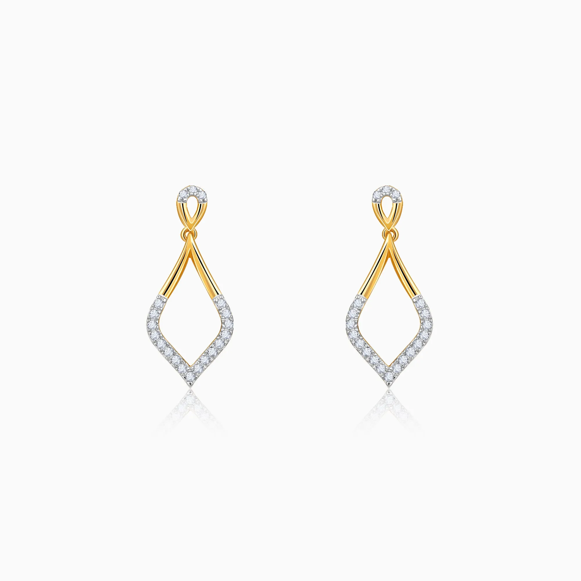 Gold Dewfall Diamond Earrings Giva