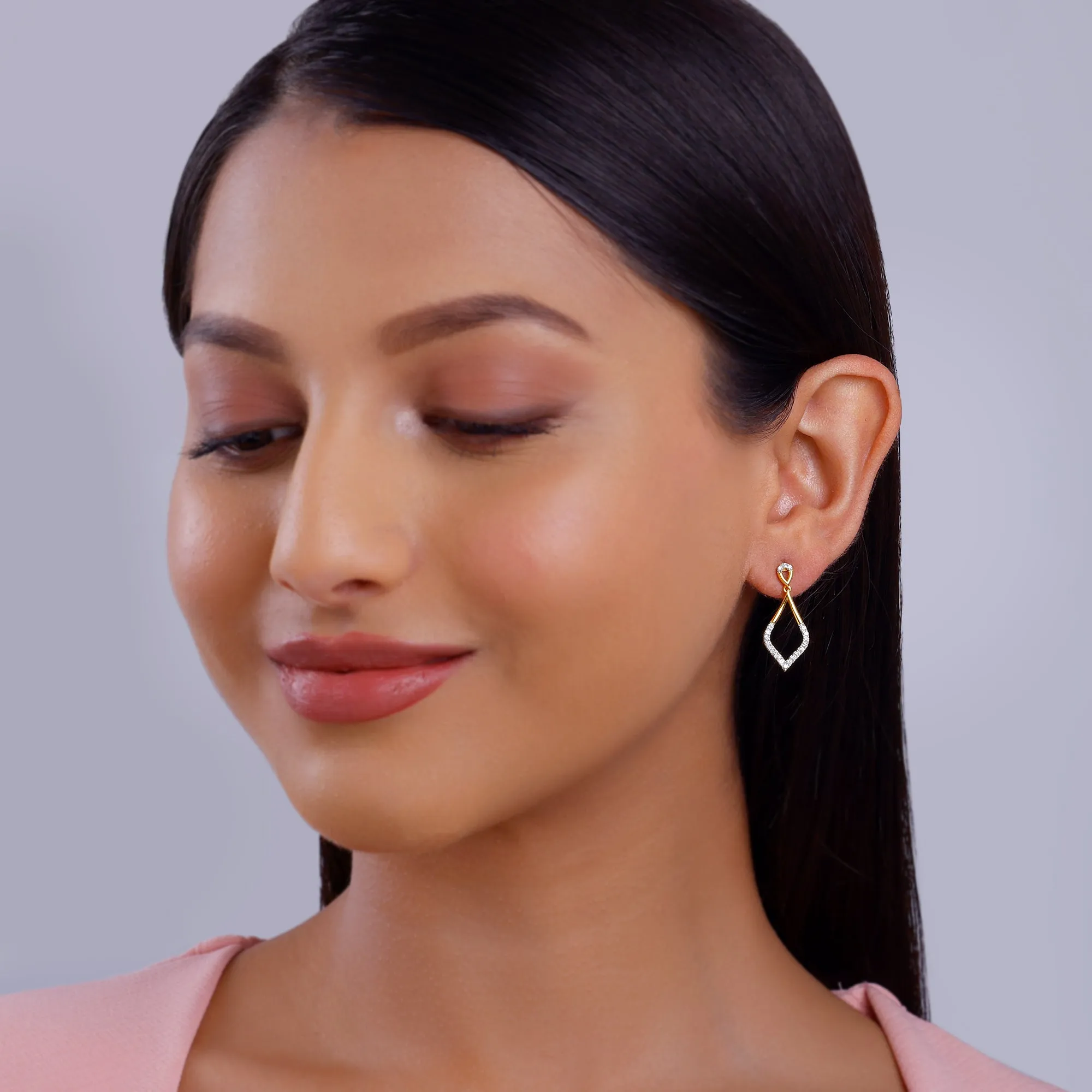 Gold Dewfall Diamond Earrings Giva