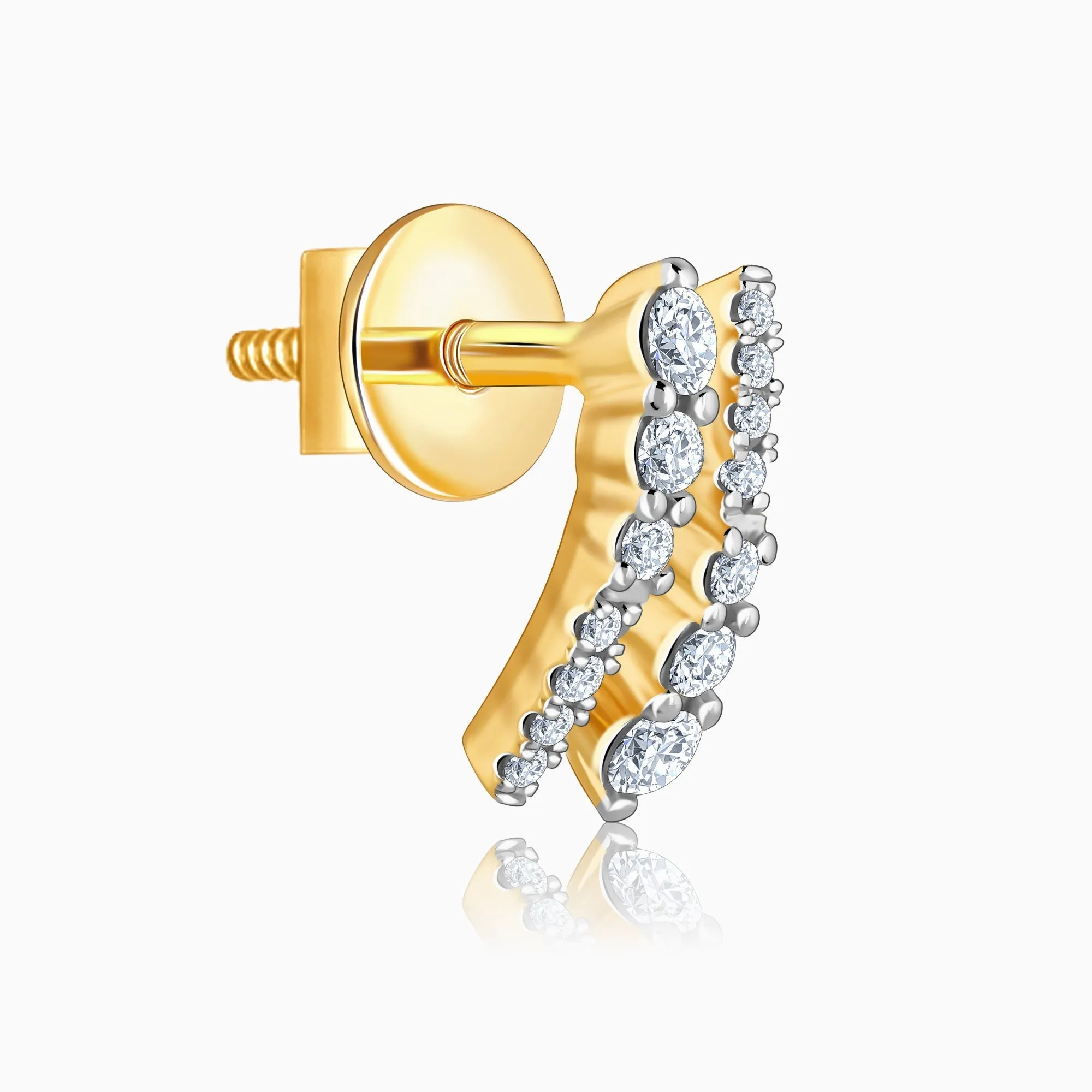 Gold Elysian Diamond Earrings Giva