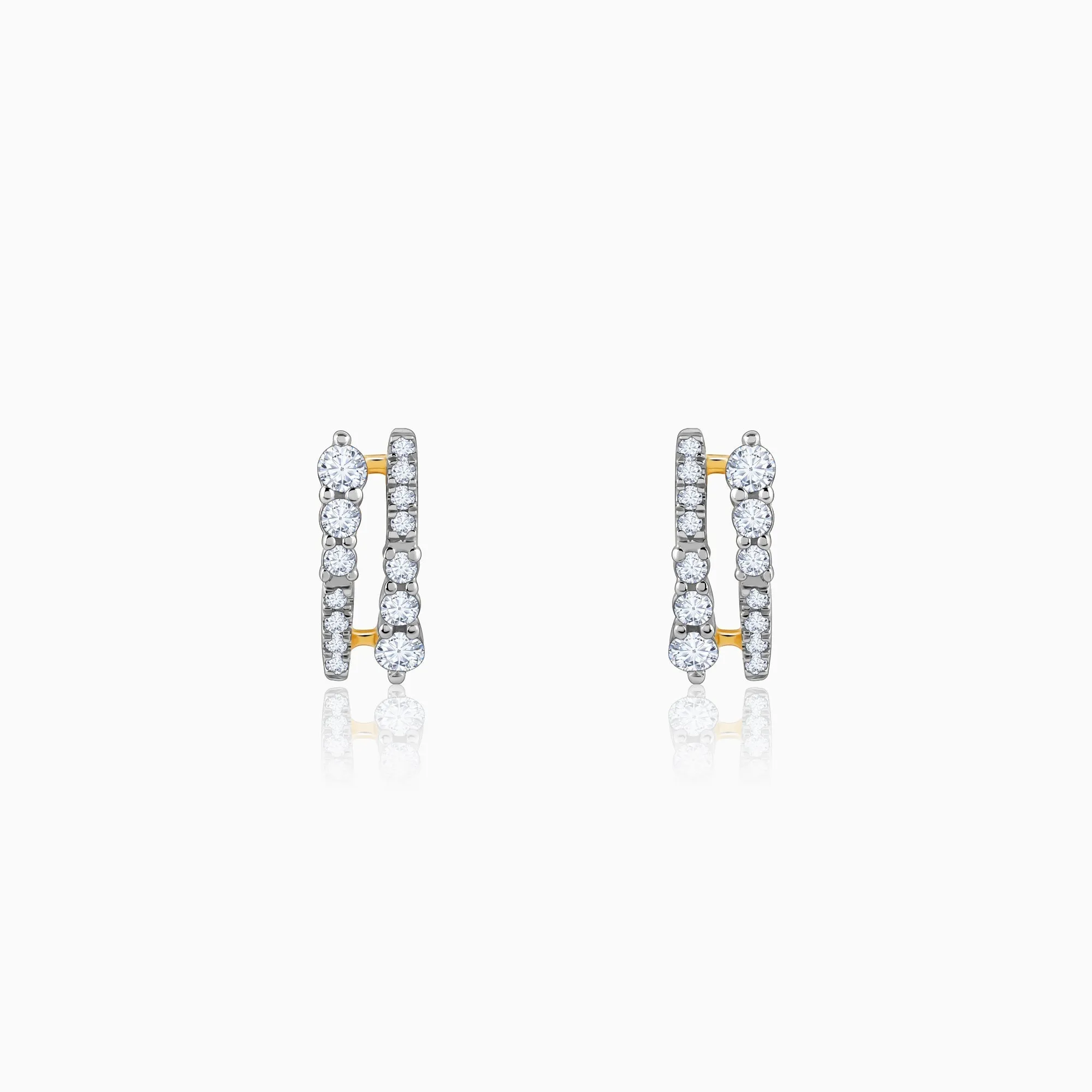 Gold Elysian Diamond Earrings Giva