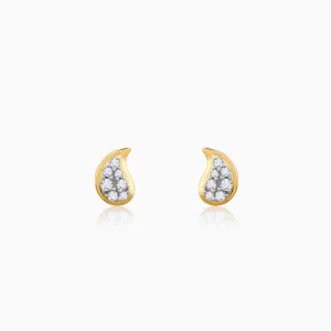 Gold Mango Gleam Diamond Earrings Giva