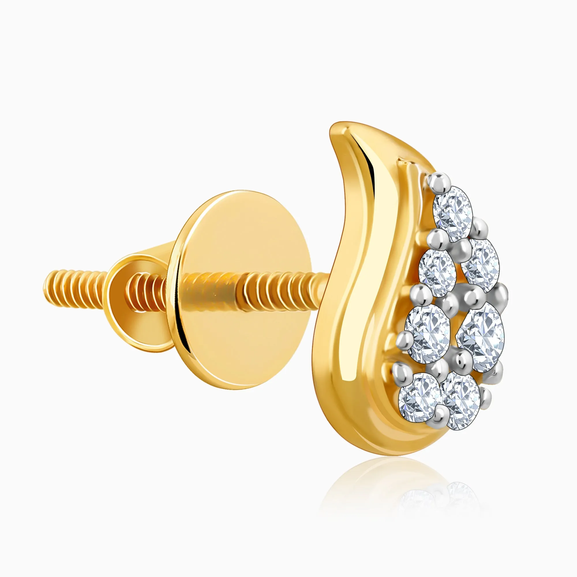 Gold Mango Gleam Diamond Earrings Giva