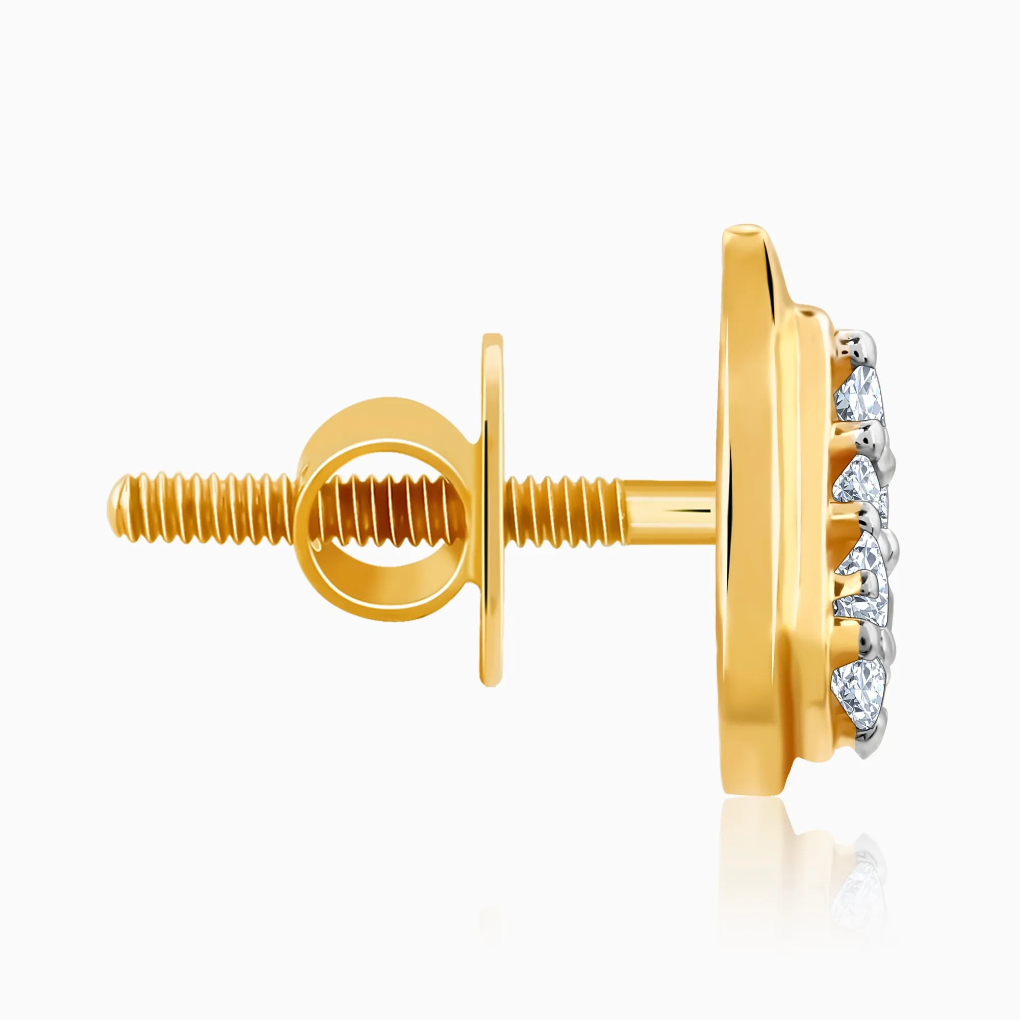 Gold Mango Gleam Diamond Earrings Giva